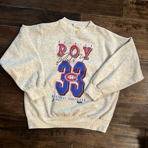 Vintage NHL Montreal Candiens Patrick Roy kids sweater